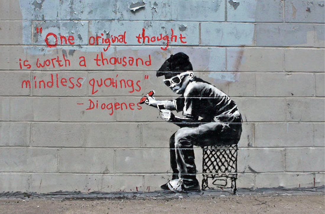 Banksy - One Original Thought -24\