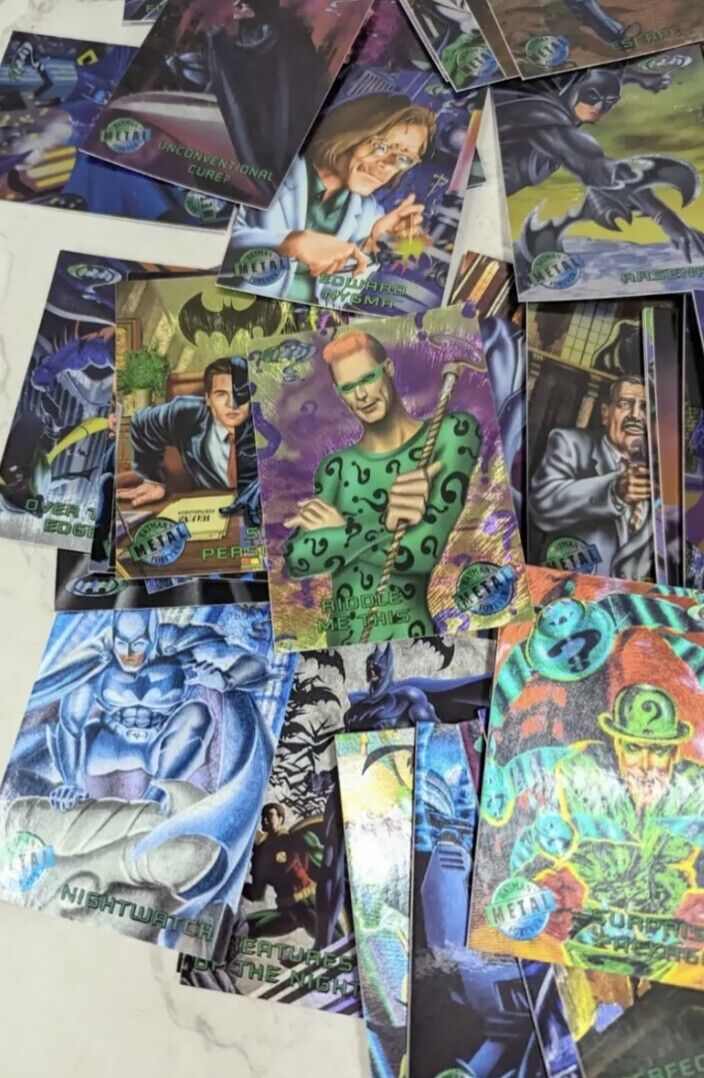 1995 Batman Forever Metal Trading Cards Bundle Joblot X 66