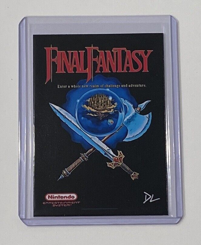 Final Fantasy Limited Edition Artist Signed Game Cover Trading Card 2/10