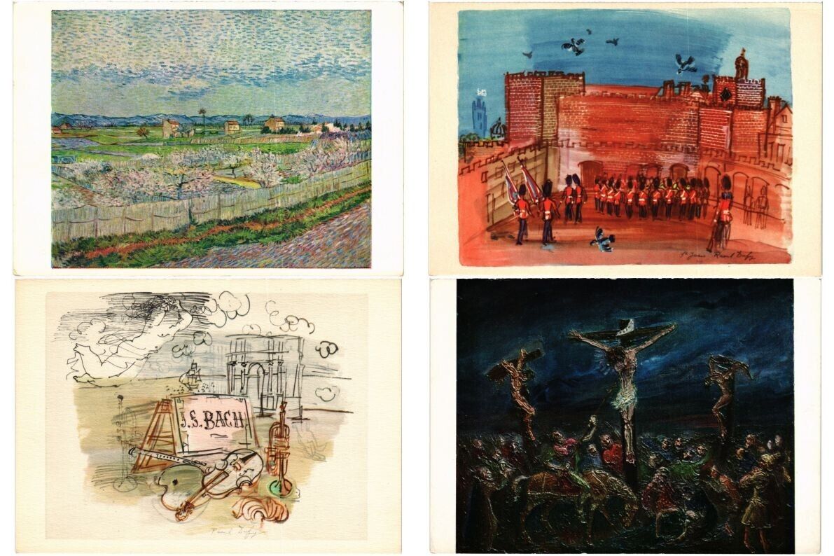 PAINTINGS ART, 300 Modern Postcards Mostly Pre-1980 (L7151)