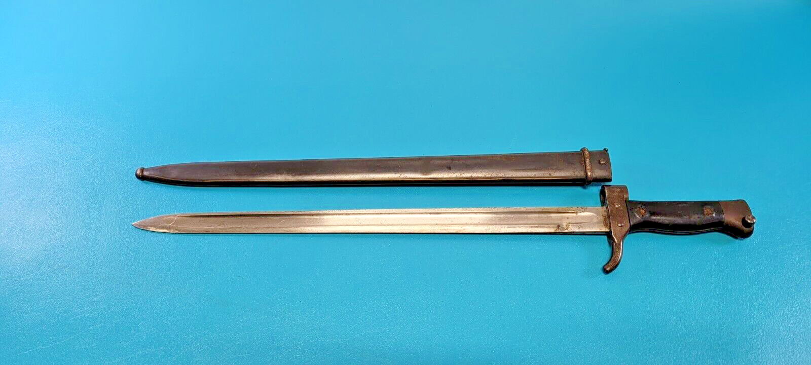 French Model 1892 2nd Pattern Berthier Bayonet + Scabbard Matching #'s