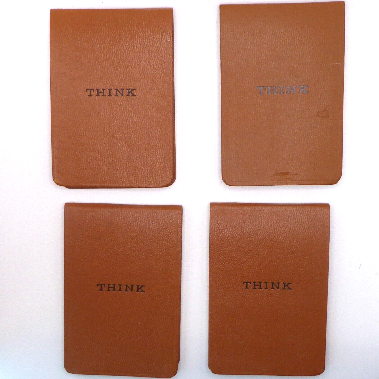 4 VTG IBM Think Notepads Thinkpads Pocket Paper Pad Notebooks 2 New 2 Used 1960s