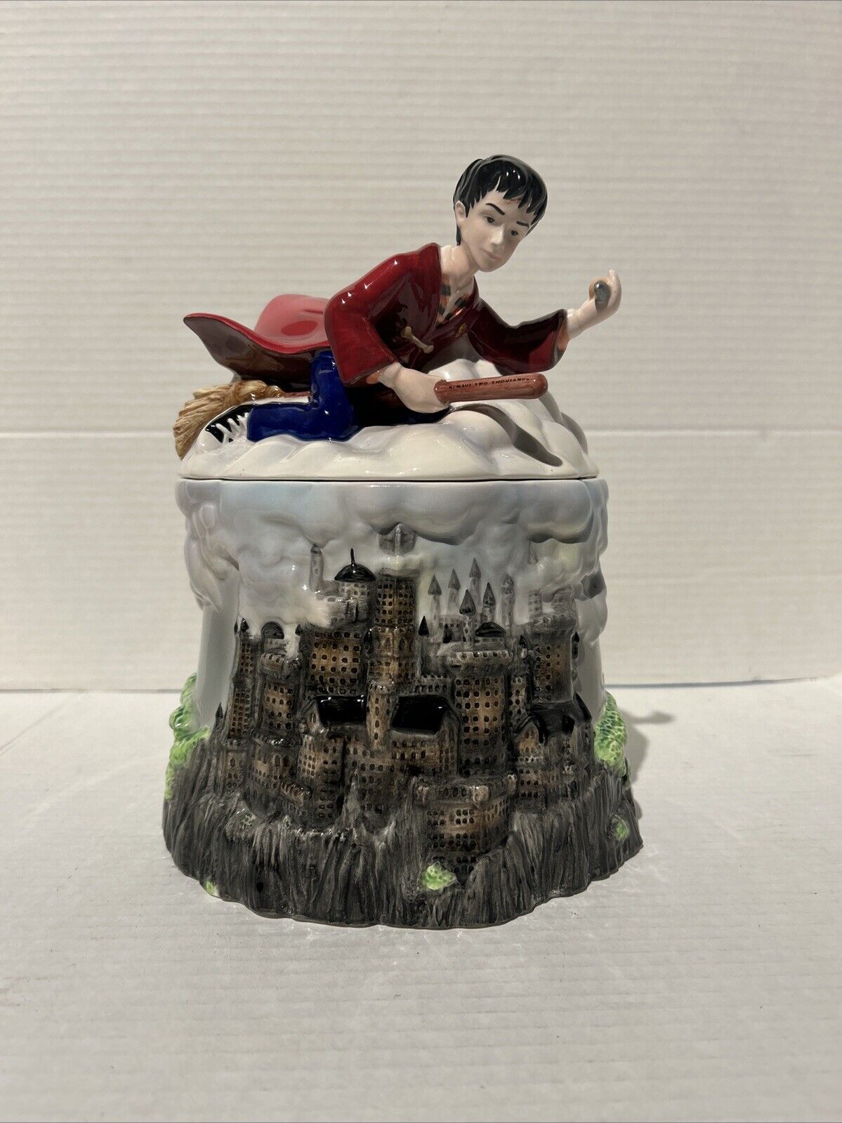 Quidditch ceramic cookie jar 2000 Enesco Harry Potter Hogwarts GREAT SHAPE