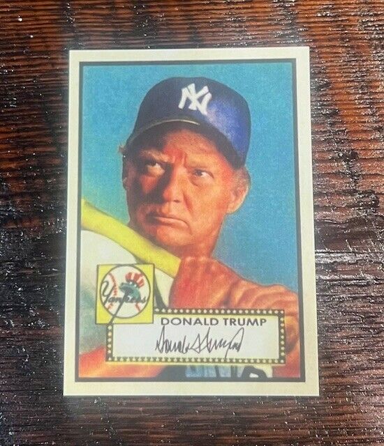 2024 Custom DONALD TRUMP USA President Art Novelty Card MAGA 1952 Style 