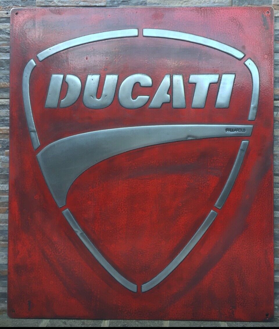 Ducati Vintage Metal Sign(handmade By Pallarols)
