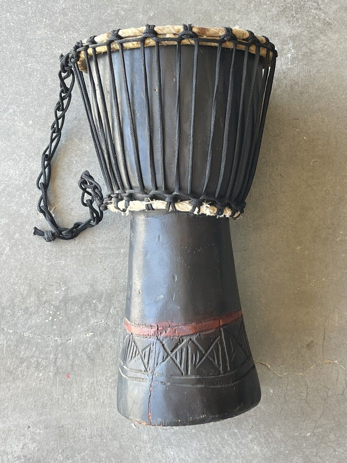 Hand-carved Djembe 11 In Tall African Bongo