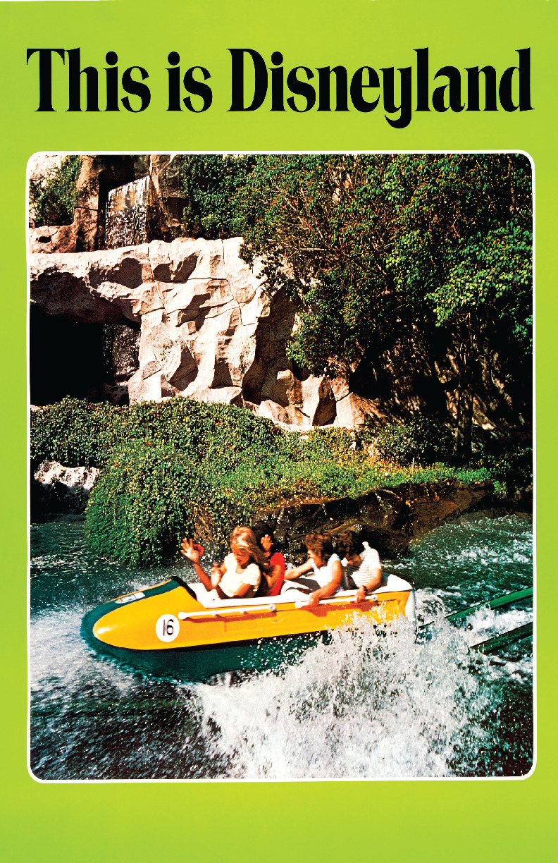 This is Disneyland Matternhorn Bobsled Splash Vintage Retro Disney Poster