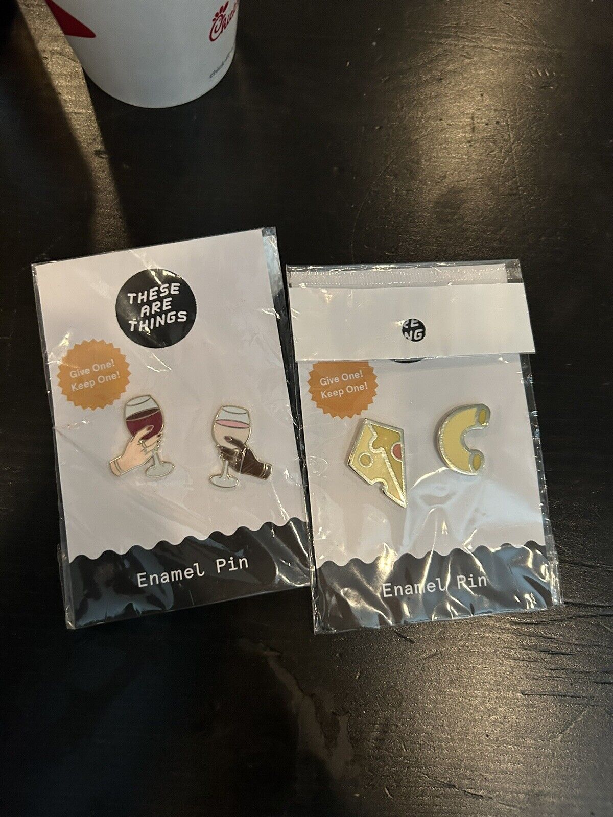 Lot of 4 These Are Things Enamel Pins - Brand New in Packages