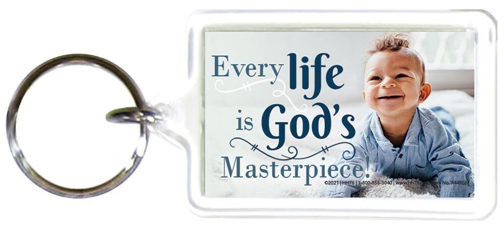 God's Masterpiece Pro-Life Key chain