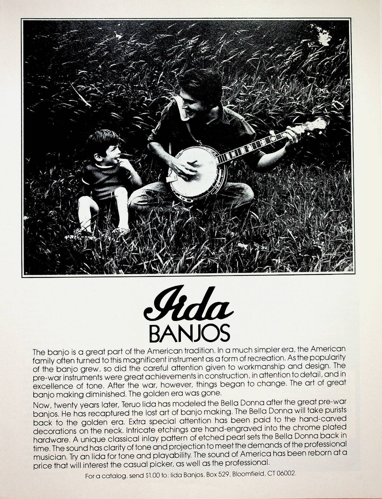 1978 Teruo Iida Bella Donna Banjo - Vintage Print Advertisement