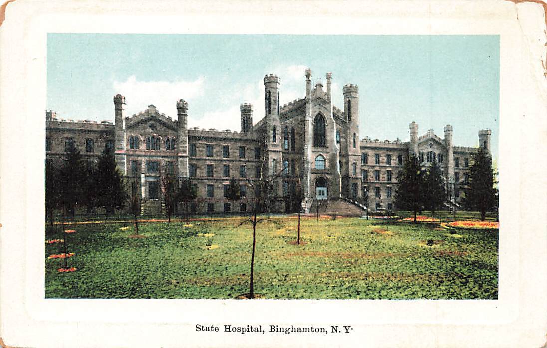 c1910 State Hospital Binghamton Inebriate Asylum NY P486