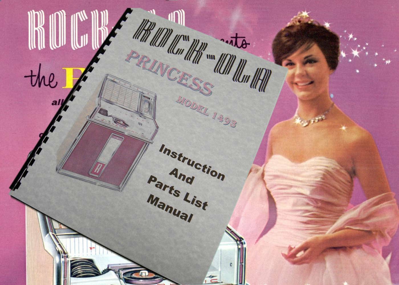 Rock Ola Model 1493 Princess Jukebox Instruction & Parts Manual 1962 (93 Pages)
