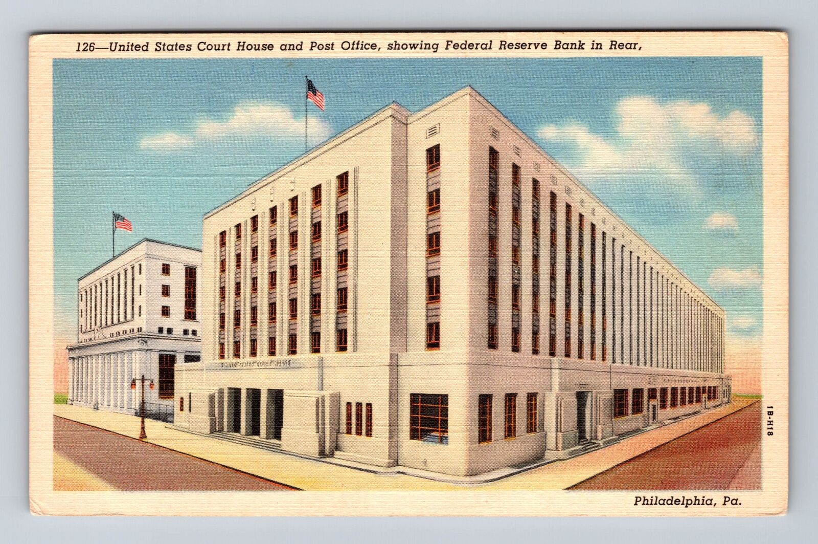 Philadelphia PA-Pennsylvania, United States Court House, Vintage Postcard