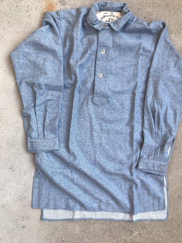 US Army M1874 Blue Gray Wool Shirt Size 52