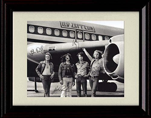 16x20 Framed Led Zeppelin Autograph Promo Print