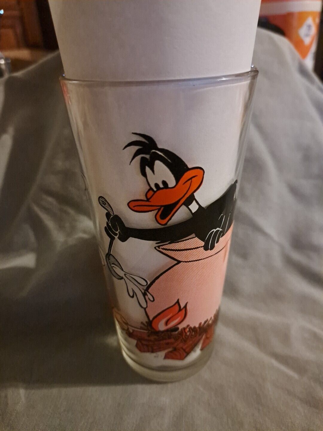 Vtg 1976 PORKY PIG DAFFY DUCK SOUP Pot Looney Tunes Pepsi Collector Glass