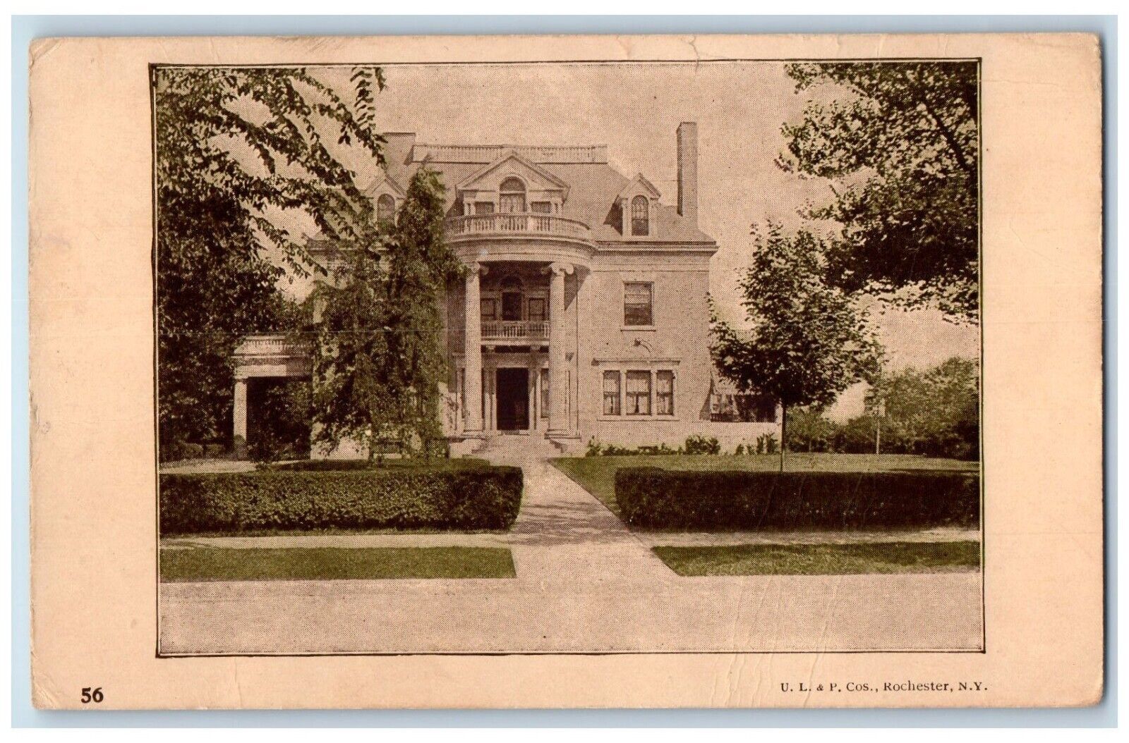 Farinbault Minnesota MN Postcard Andrews Nursery House Mansion c1910\'s Antique