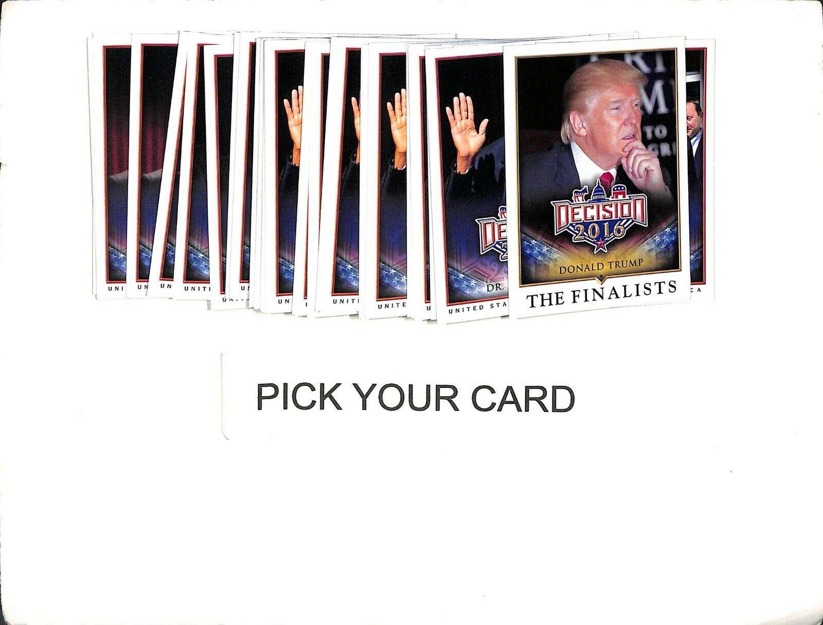2016 Decision Political cards - PICK/CHOOSE TO COMPLETE SET