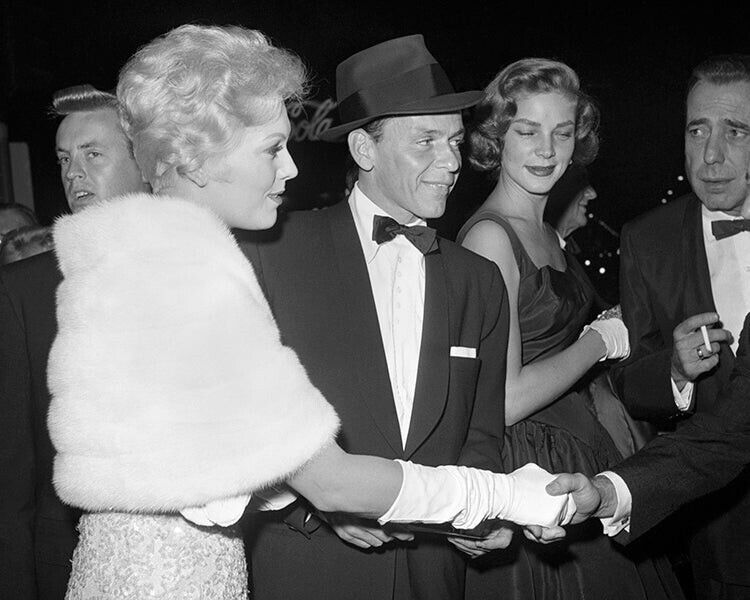 Humphrey Bogart Lauren Bacall Frank Sinatra Kim Novak 1950's candid 8x10 Photo