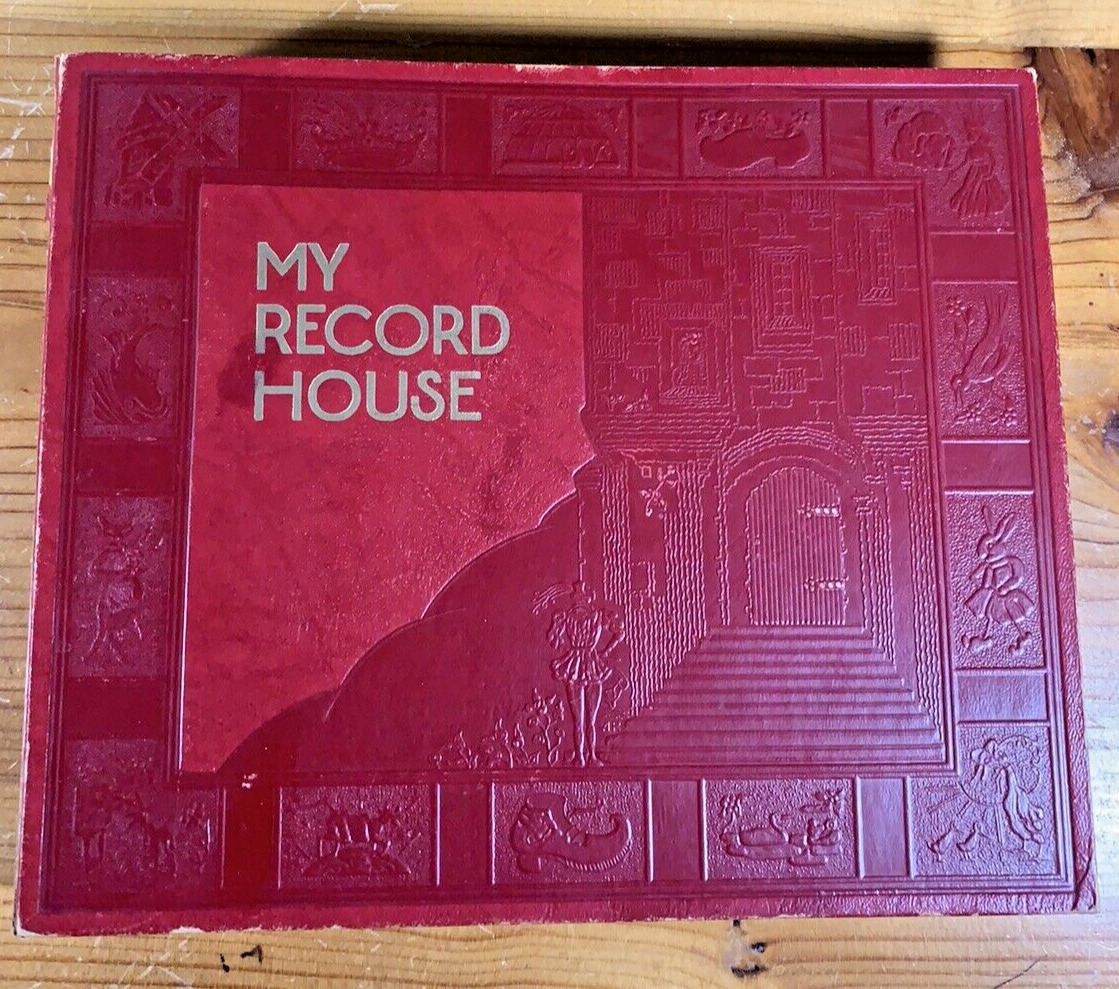 1952- MY RECORD HOUSE - 45 RPM BOOK - FILLED WITH TEN 45'S-BING CROSBY & MORE