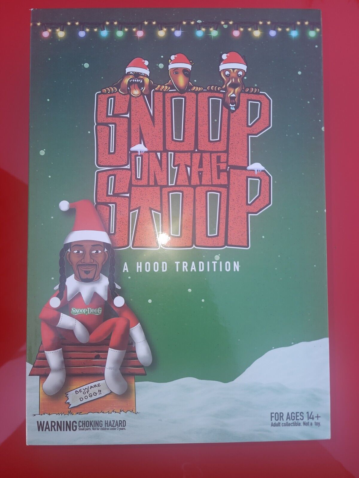 Snoop on the Stoop 12” Snoop Dogg Christmas Red Plush Figurine