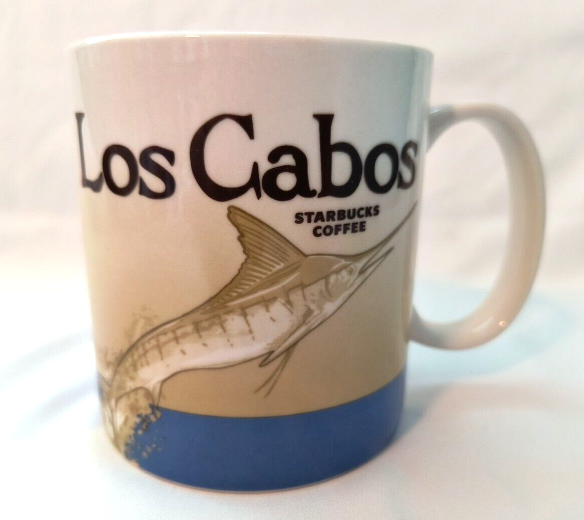 Starbucks Los Cabos Coffee Mug Global Icon Collectors Series Cup 16 oz Marlin