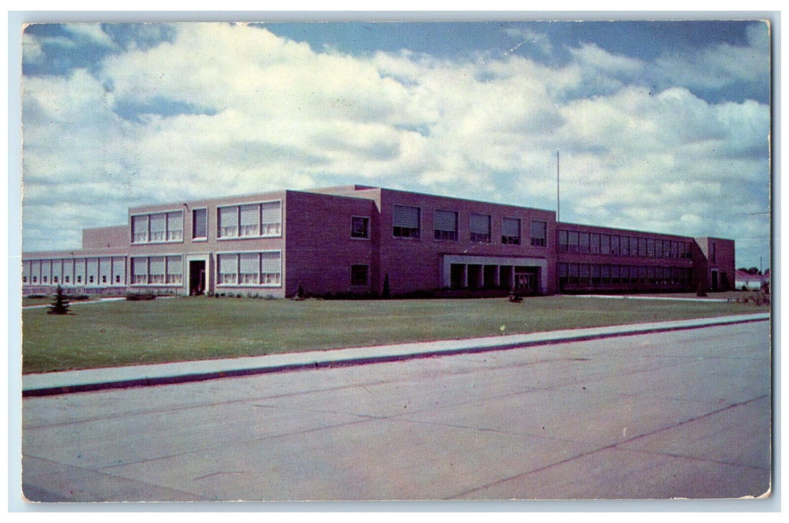 1959 New Junior High School North Platte, Nebraska NE Posted Vintage Postcard