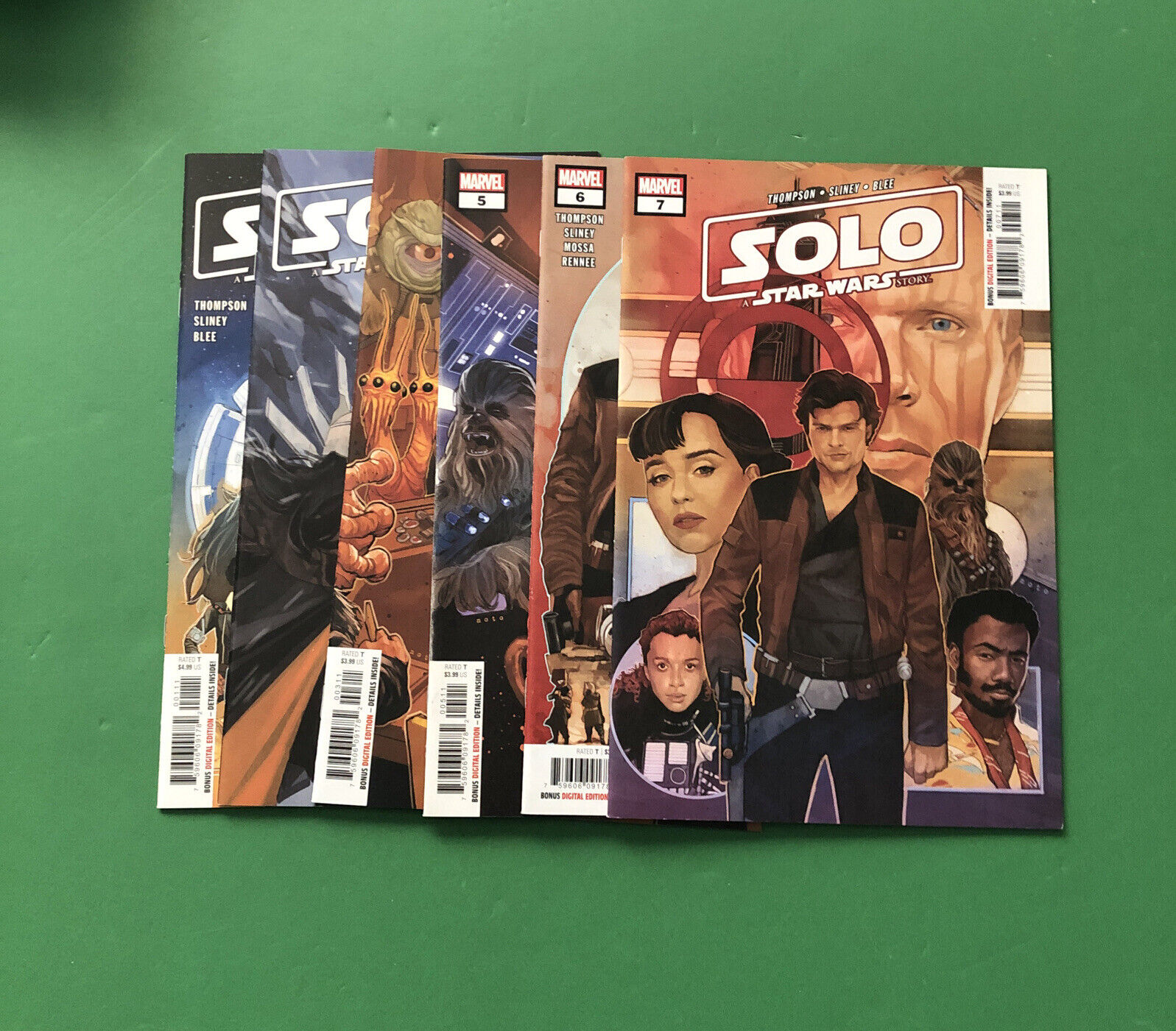 Solo: A Star Wars Story #1 2 3 5 6 7 Marvel Comics (2018-2019)