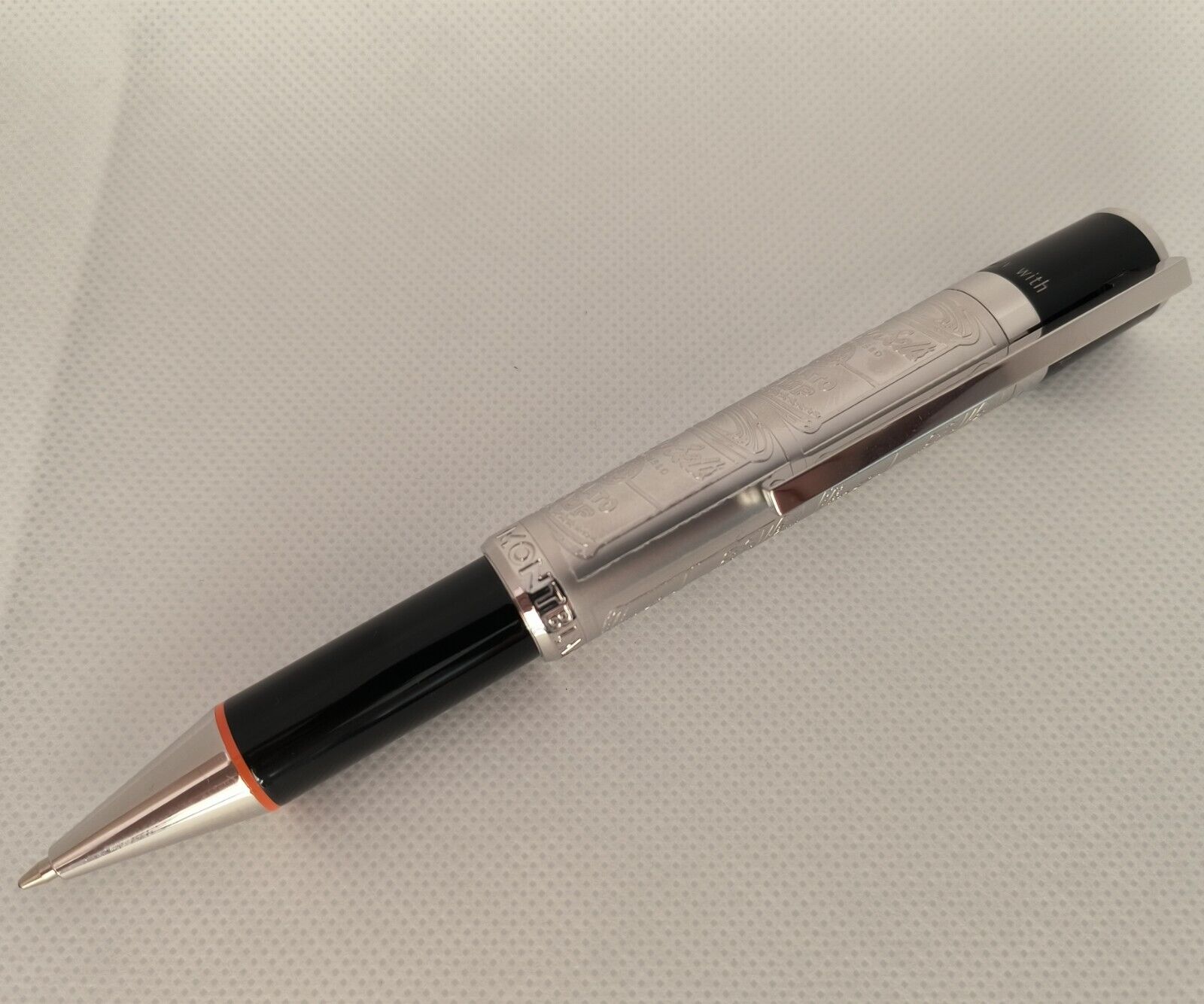 Deluxe Warhol Series Black - Silver Color 0.7mm Ballpoint Pen No Box