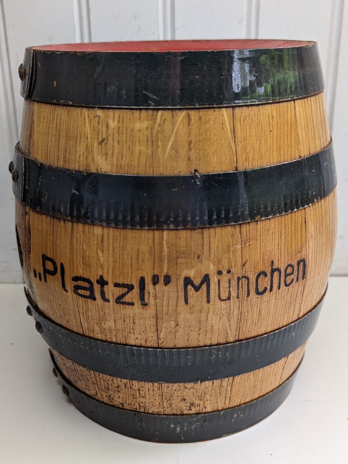Advertising Beer Barrel BRAUEREI AYING PLATZL MÜNCHEN