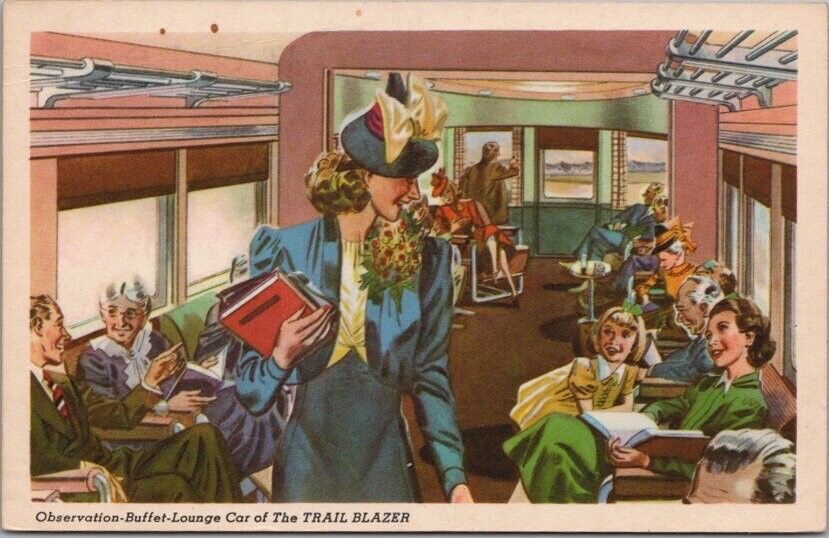 c1930s PENNSYLVANIA RAILROAD Advertising Postcard 