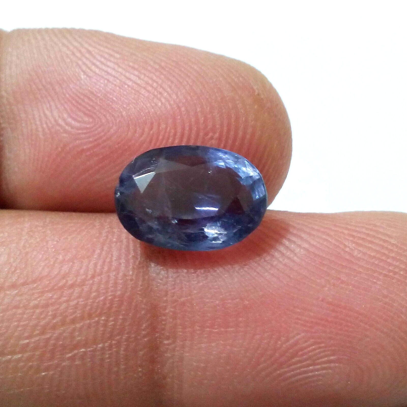 Fabulous Blue Iolite Faceted Oval Shape 3.40 Crt 12x8.50x5 MM Loose Gemstone