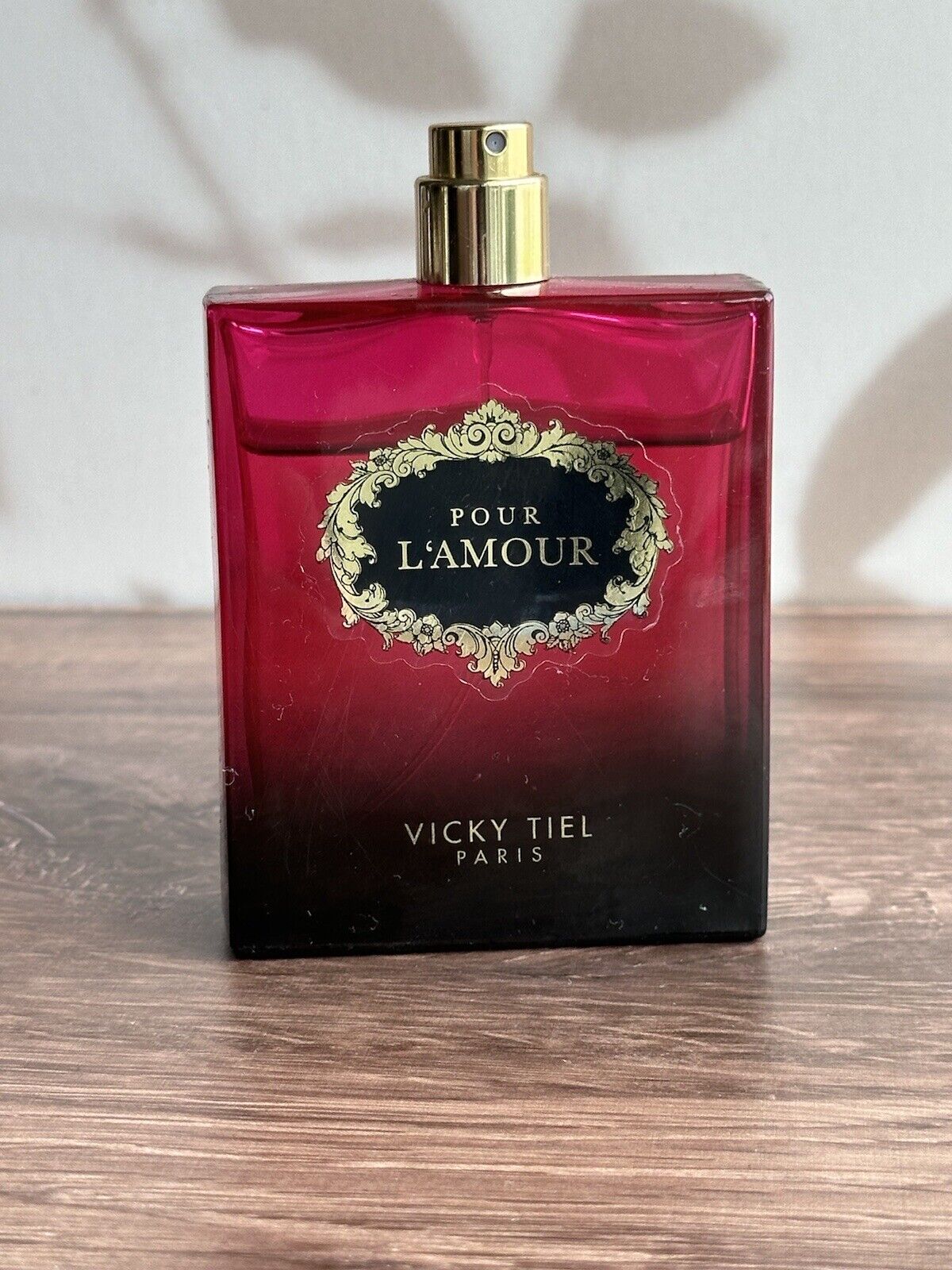 Pour L’ AMOUR vicky tiel paris eau de perfume 3.4 Oz Appr 80% Full  Vintage