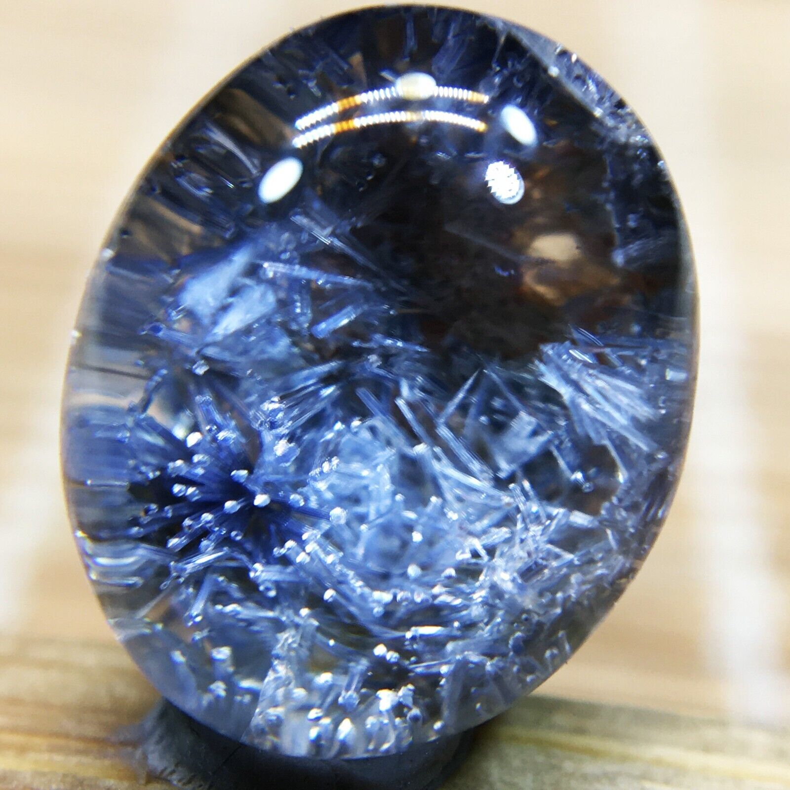 4.7Ct Very Rare NATURAL Beautiful Blue Dumortierite Quartz Crystal Pendant