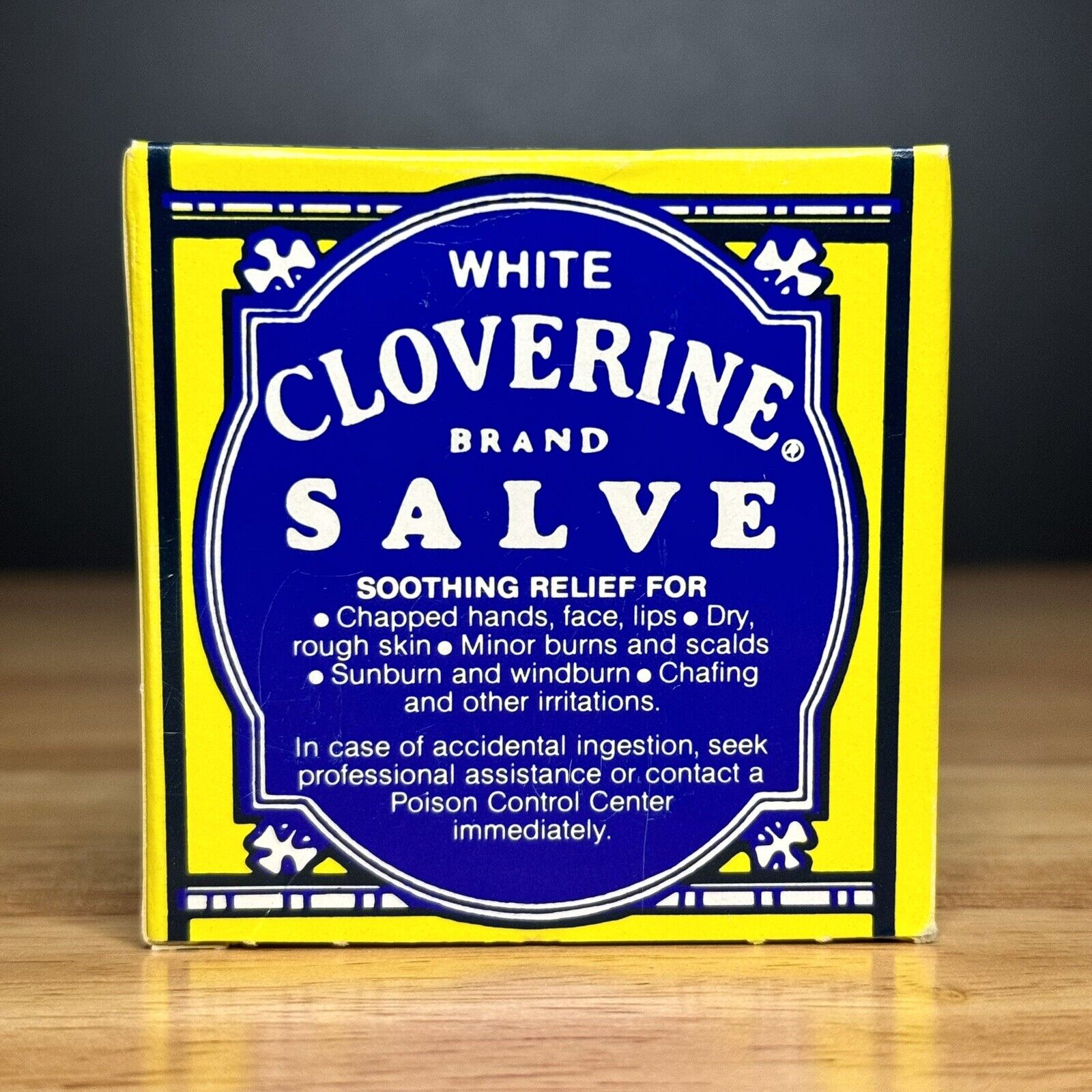 ⚡️WHITE Cloverine Petrolatum Salve Skin Protectant Tin Box 1 oz ⚠️ NEW Old Stock