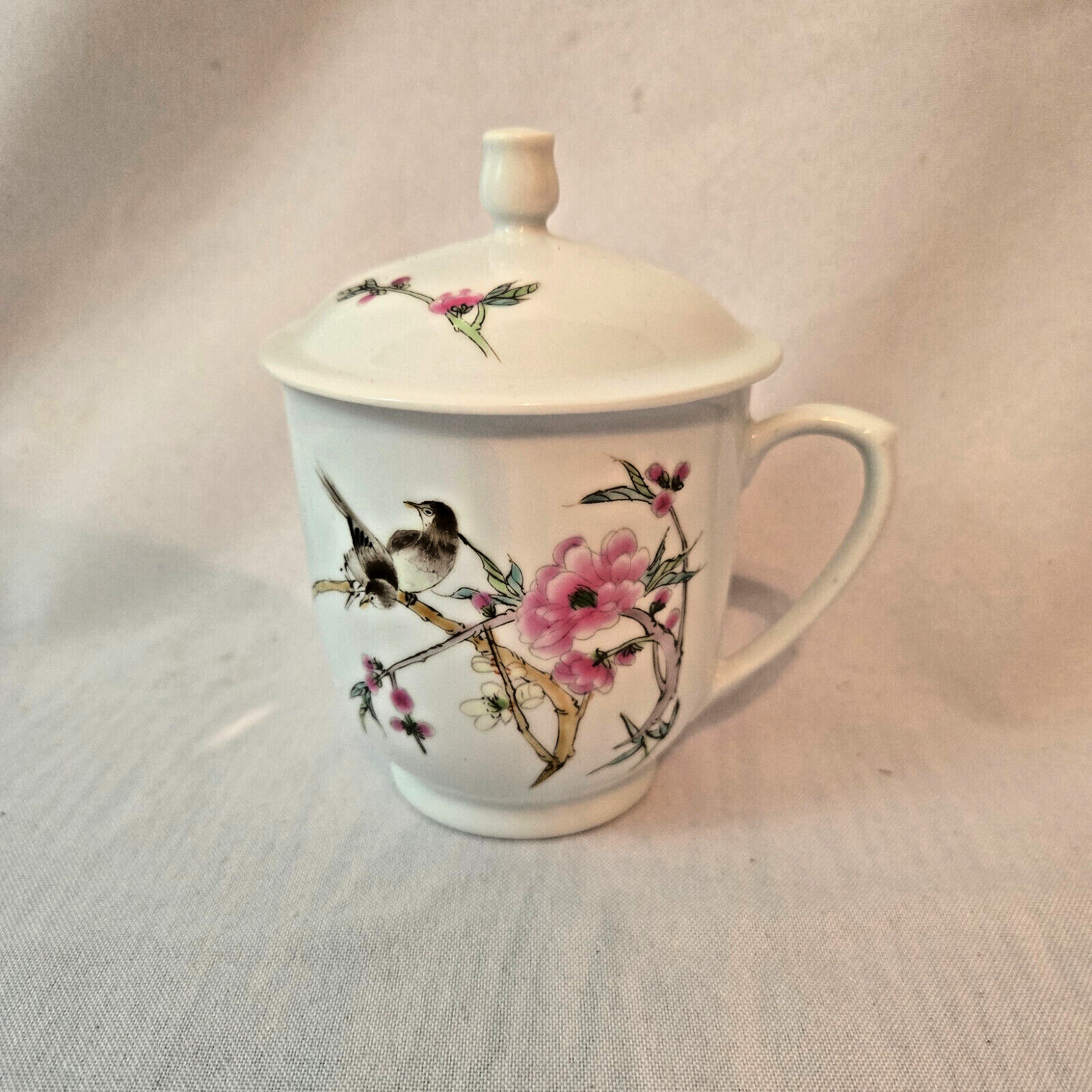 Jingdezhen China Ceramic Tea cup Coffee Cup with Lid Bone China  Elegant gift