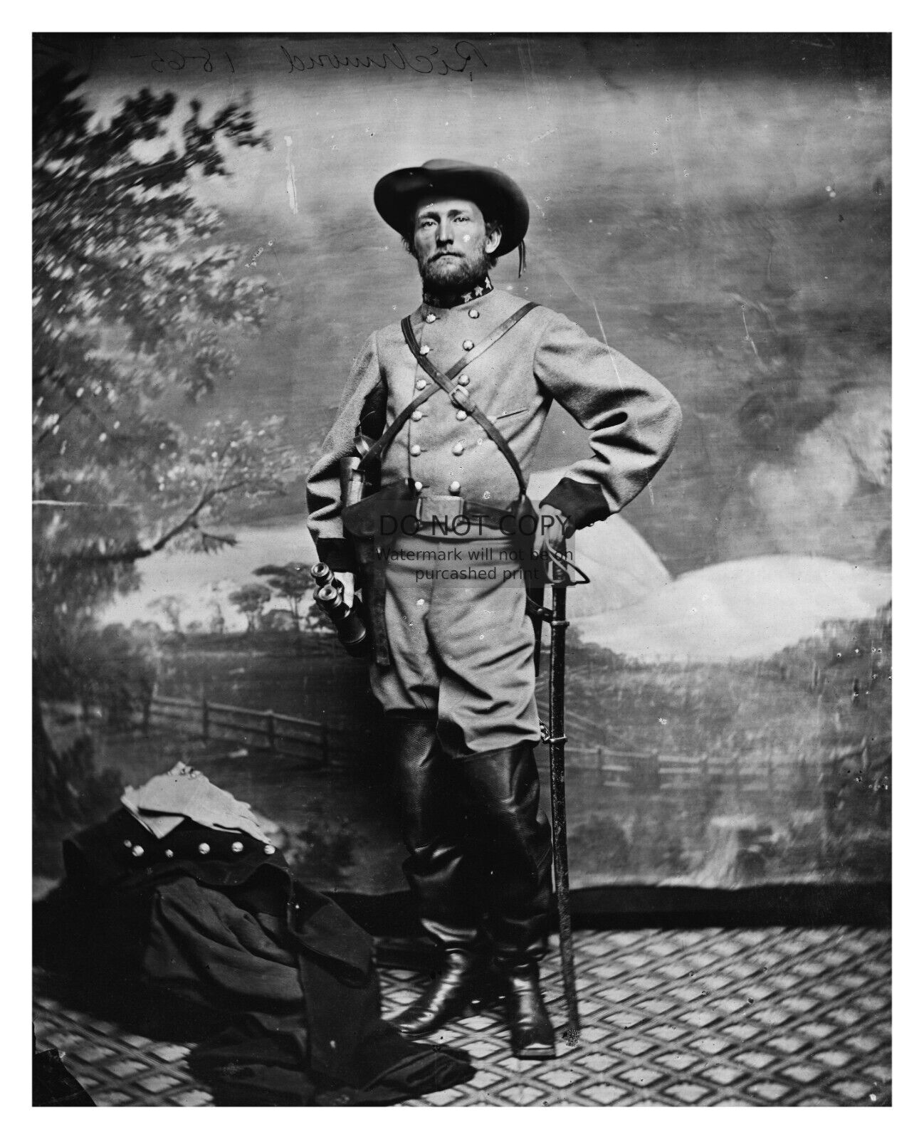 JOHN S. MOSBY CONFEDERATE CIVIL WAR REBEL IN UNIFORM CSA 8X10 PHOTO