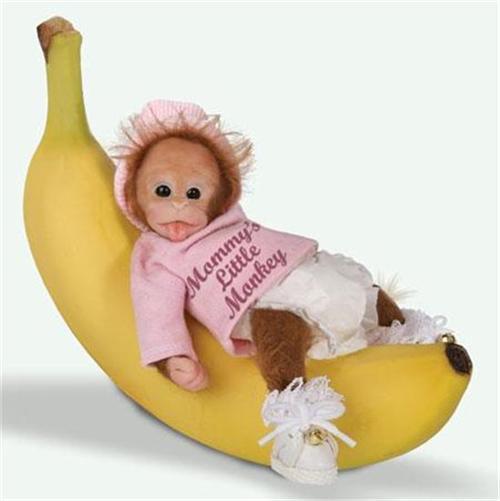 ASHTON DRAKE Baby Jingles Mommy\'s Little Monkey MONKEY Doll NEW
