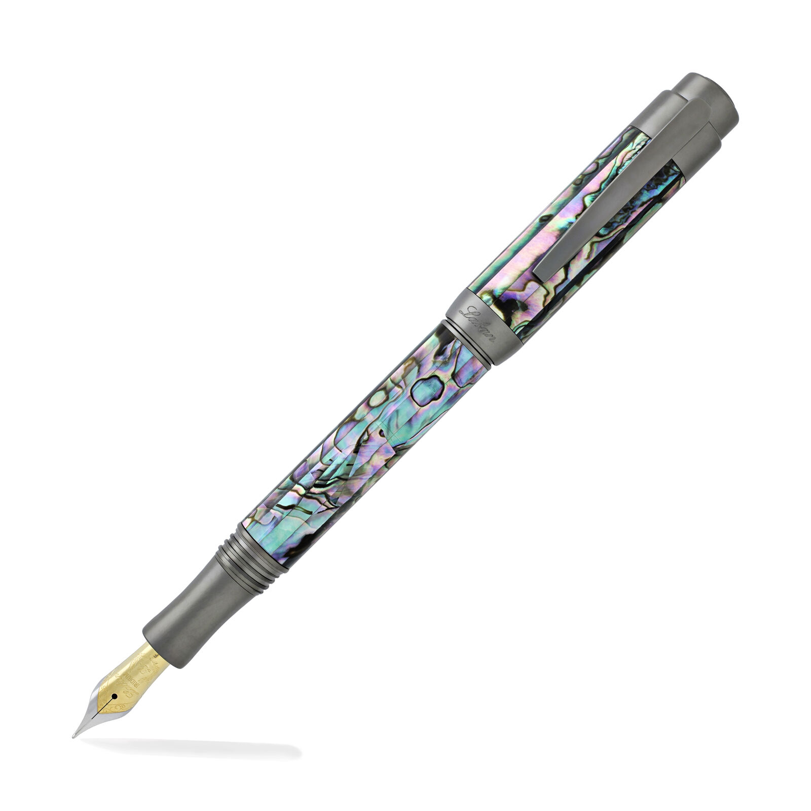 Laban New Abalone with Gunmetal Trim - Fountain Pen - Fine LMP-F101-GM-F