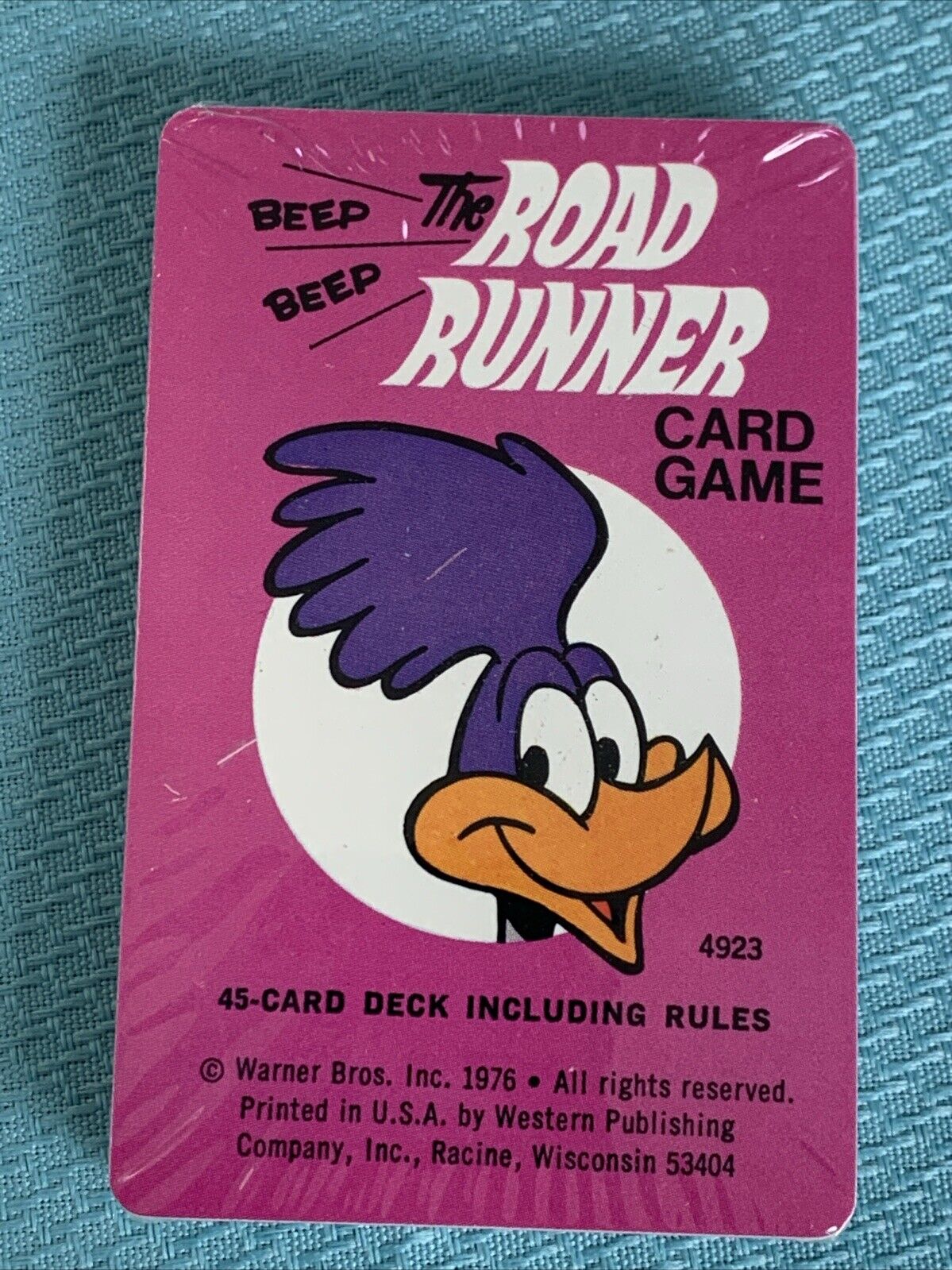 1976 Looney Tunes Road Runner Card Game Warner Bros Mint NOS Original Packaging