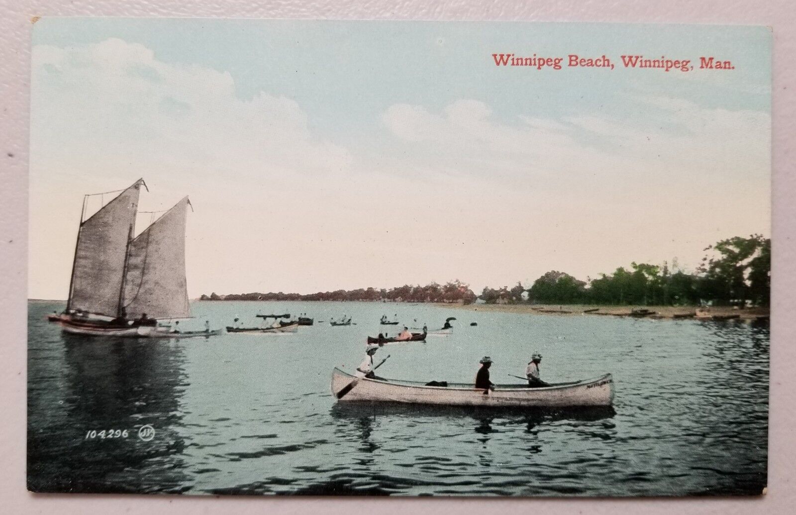 Winnipeg Beach Winnipeg,Manitoba Canada Vintage Postcard 1915?