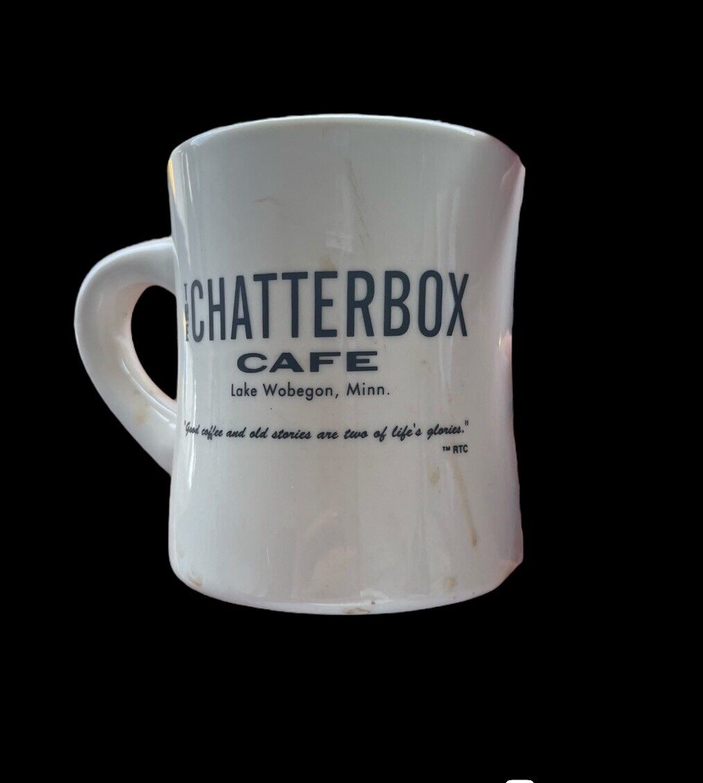 The Chatterbox Cafe Mug Lake Wobegon Prairie Home Companion Garrison Keillor HTF