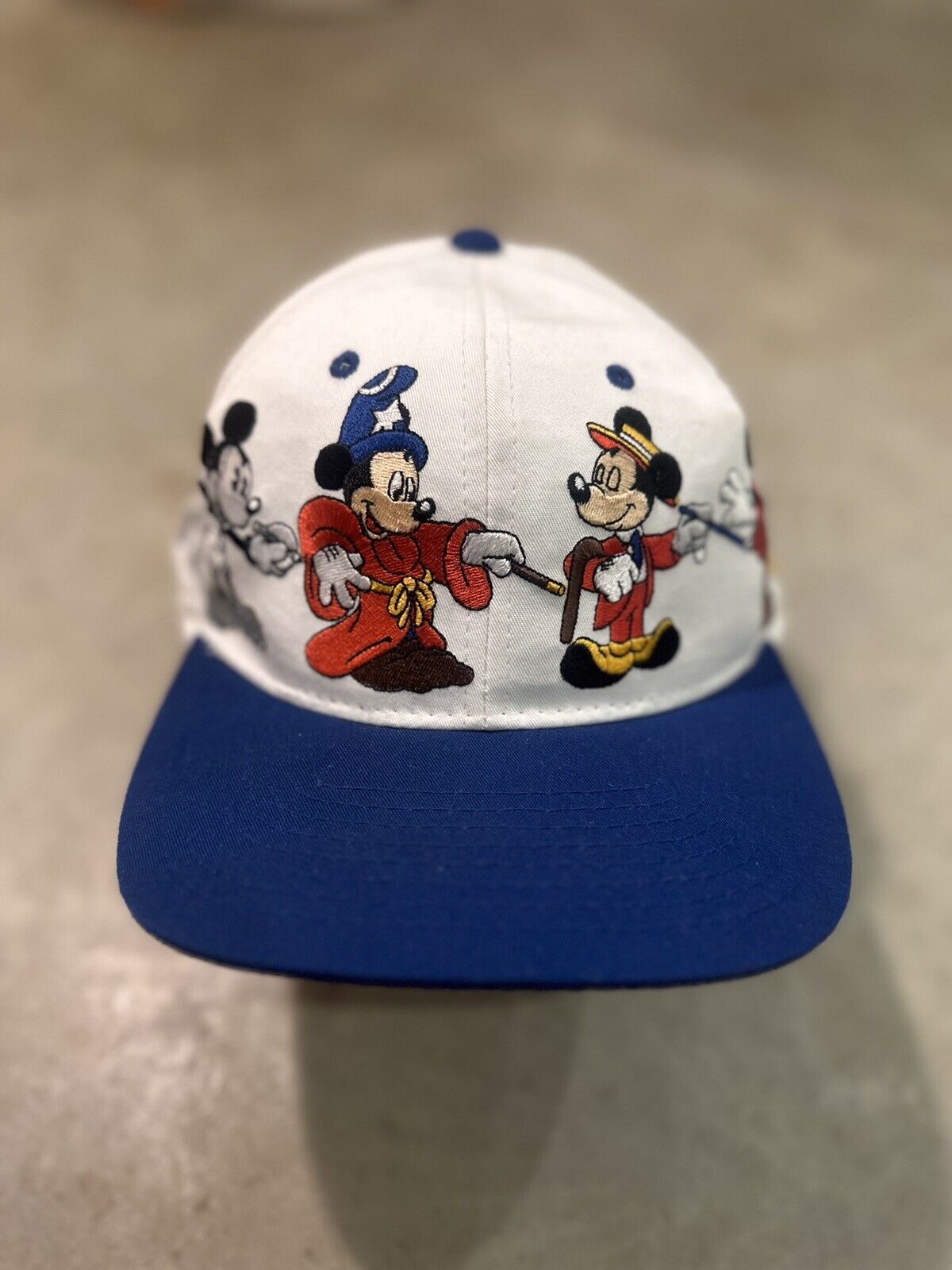 DISNEY Mickey Mouse Through The Years Vintage SnapBack Hat