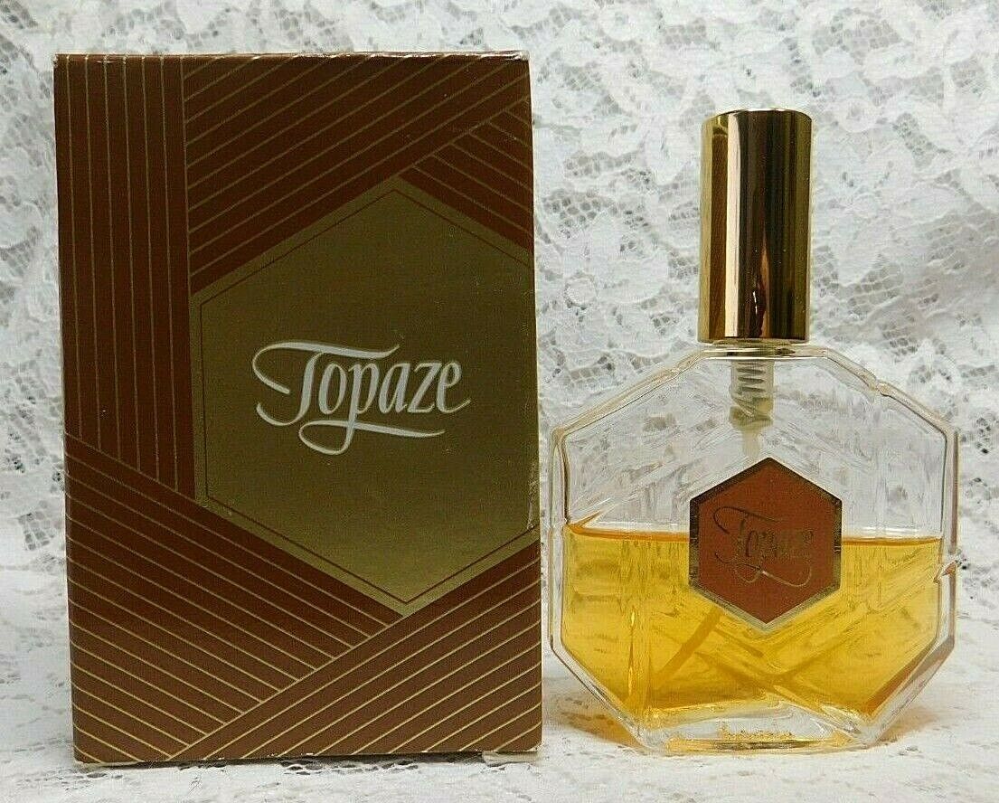 Vintage Avon Topaze Cologne Spray 1.6 fl oz About 50% Full 1986
