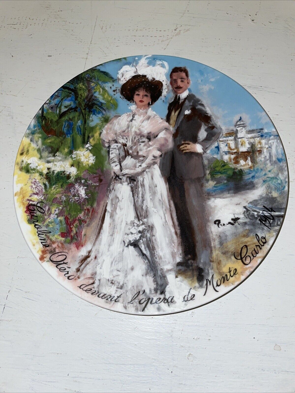 Rare Vintage Hand Painted Limited Edition French Collector Plate