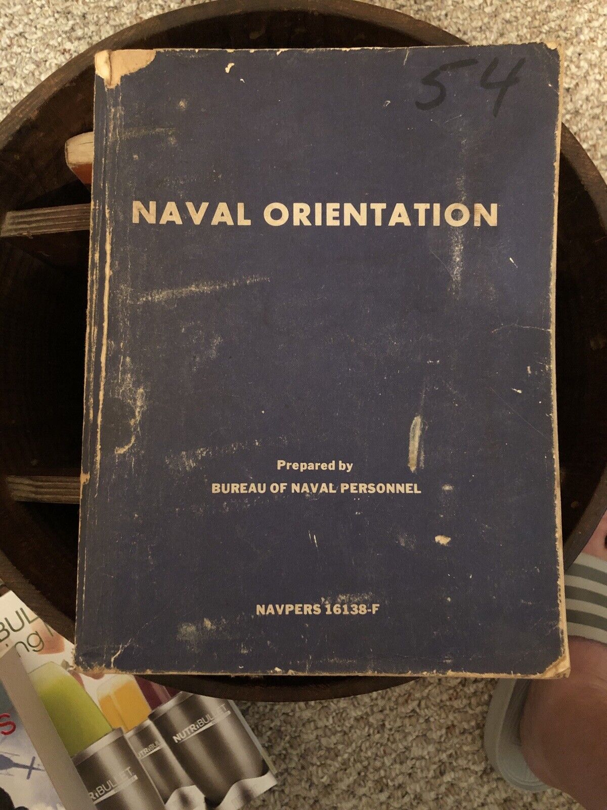 NAVAL ORIENTATION  NAVPERS 16138-F SC 1970 Illustrated Fair Condition