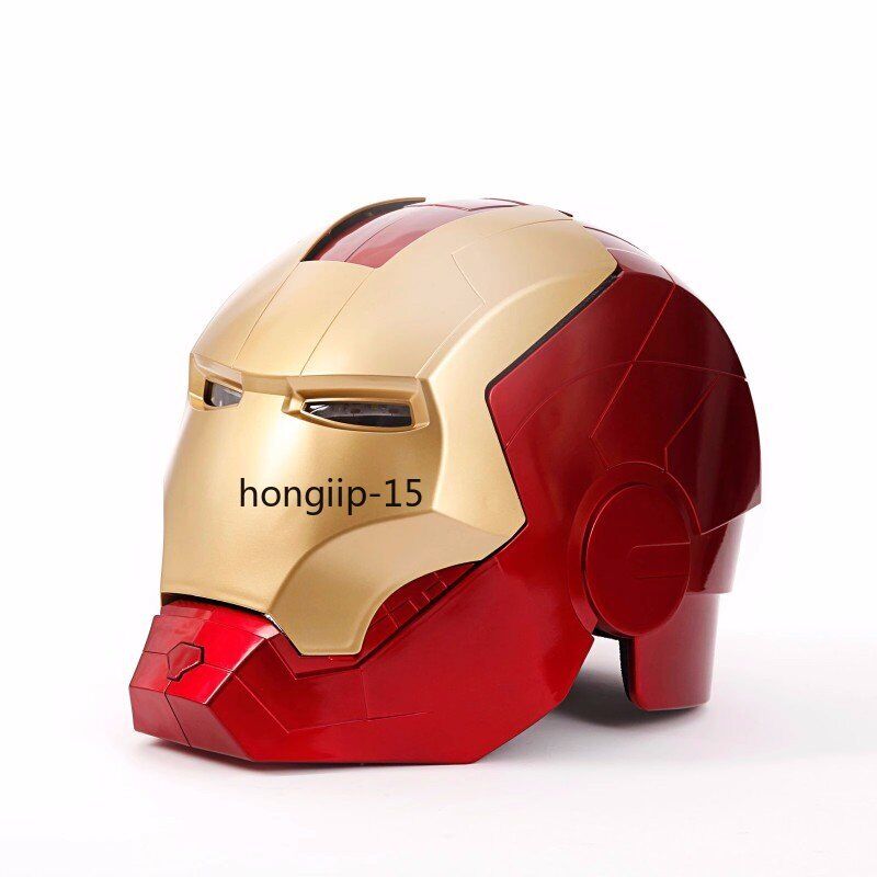 Iron Man\'s Cosplay Helmet Jarvis Armor Wearable LED Mask Gloves Arm Boy Toy Gift