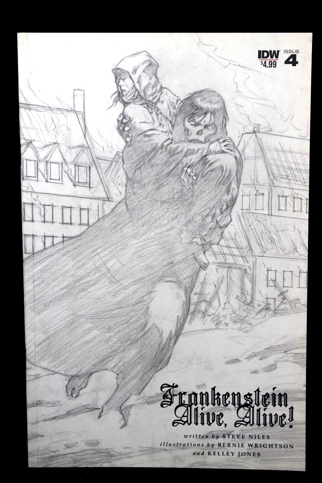 Frankenstein Alive #4 Bernie Wrightson 2nd Print Variant 2018 IDW Comics VF