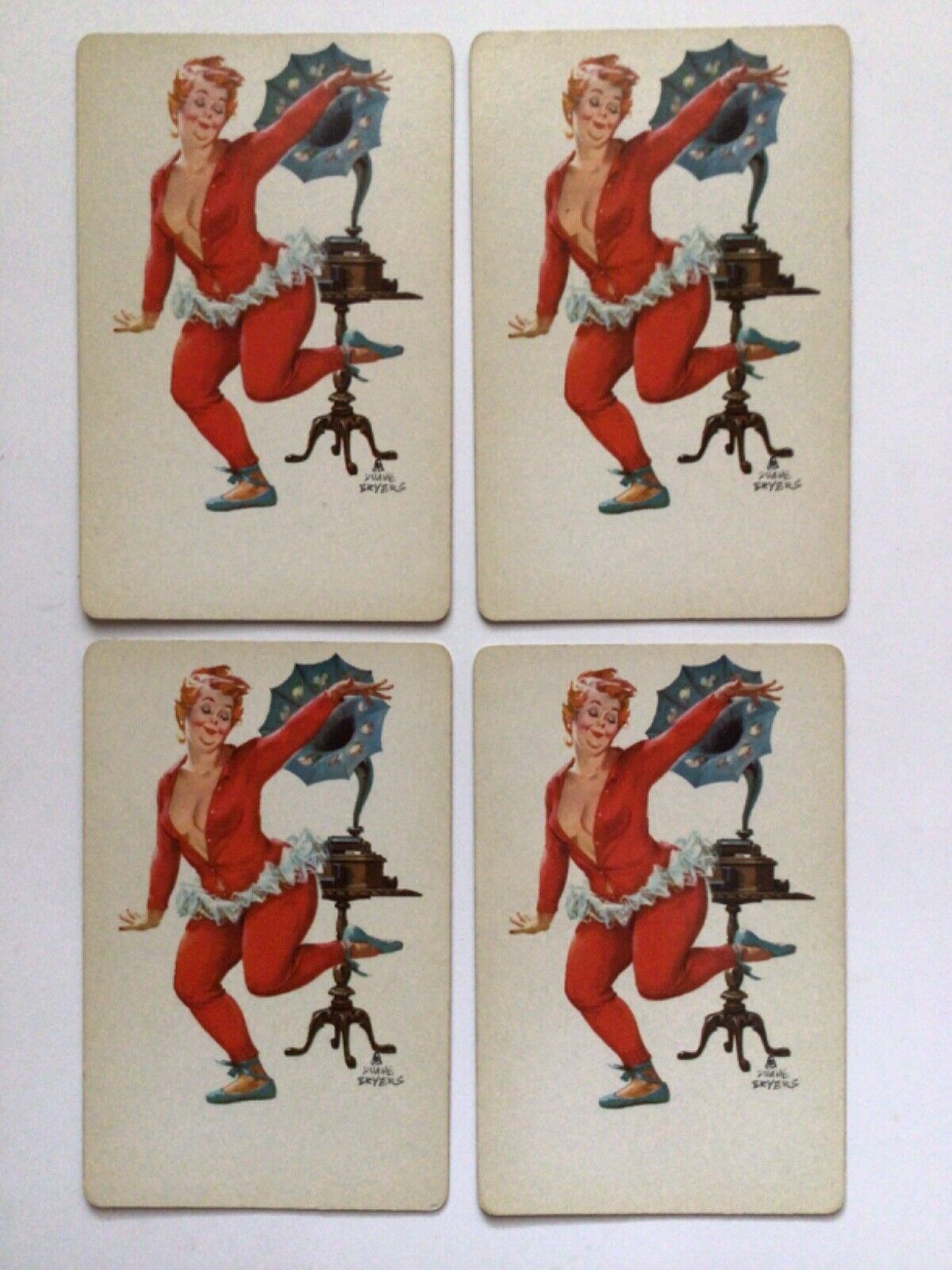(4) Vintage “HILDA” Playing Cards c.1950’s