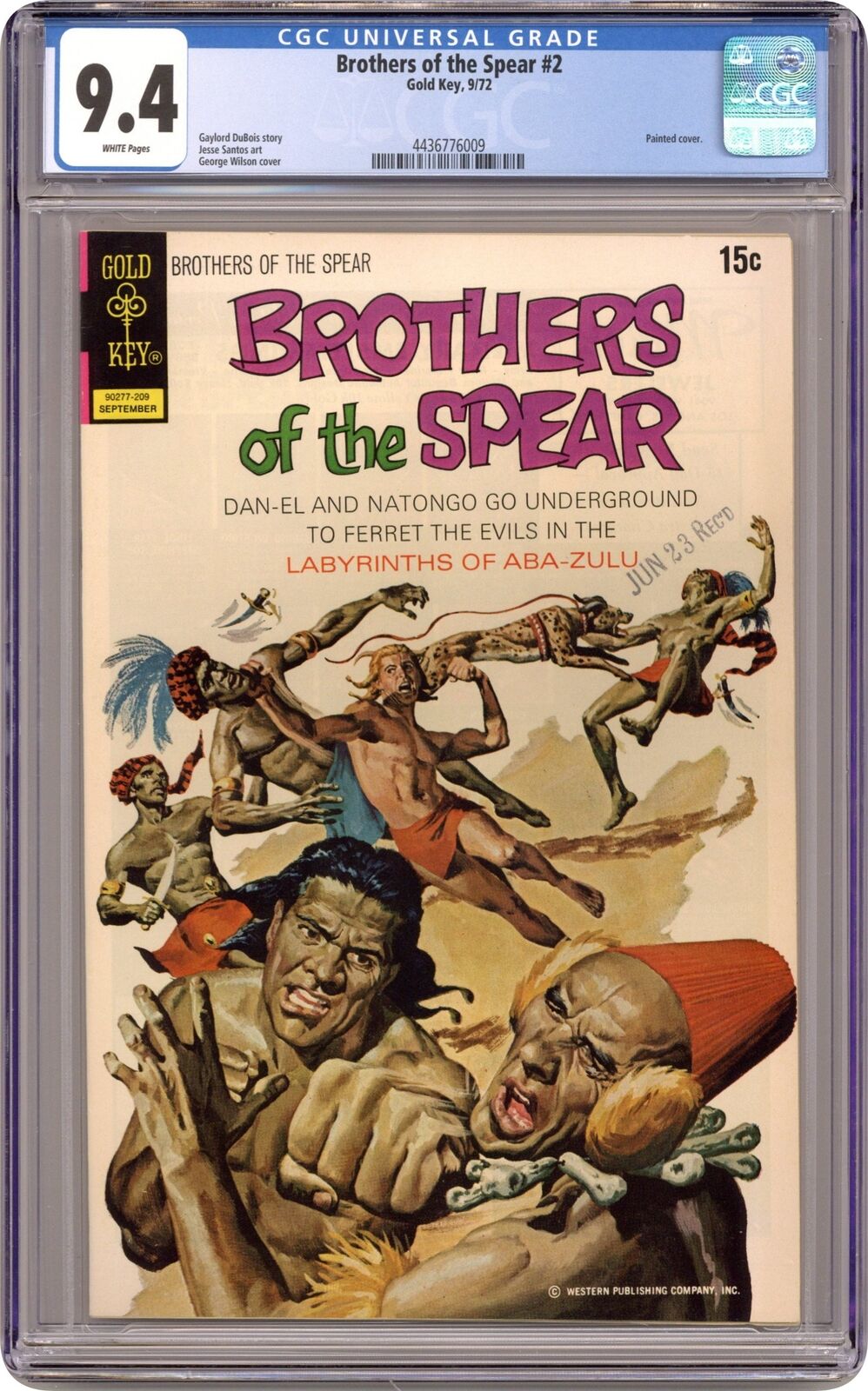 Brothers of the Spear #2 CGC 9.4 1972 Gold Key 4436776009